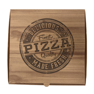 Vintage Brown Pizza Boxes